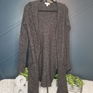 Soft Black, Hoodie cardigan
